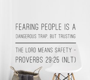 Daily Bible Verse and Devotion on Fearing People