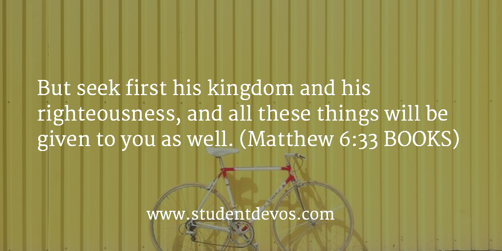 Daily Devotion and Bible Verse - August 3 Seeking God First