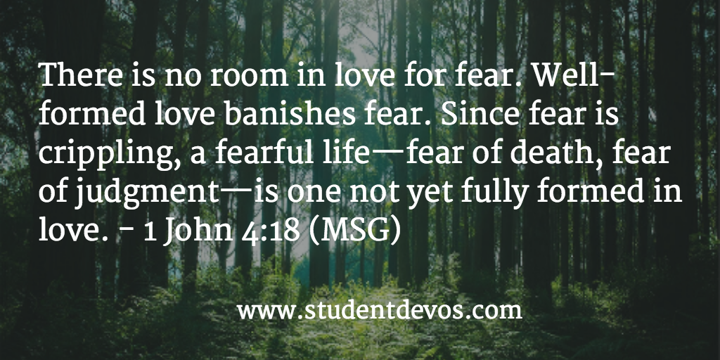 Teen Daily Bible Verse and Devotion on Fear