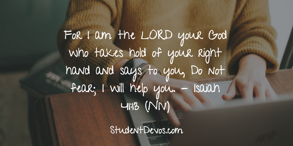 Daily Bible Verse and Devotion for Teens on Fear