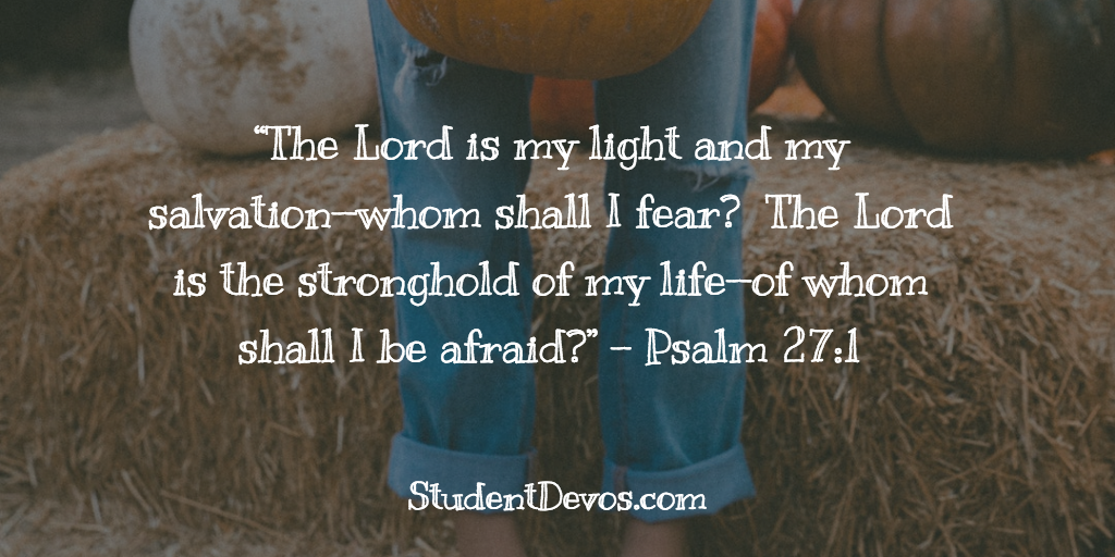 Teen Daily Devotion and Bible Verse on Fear