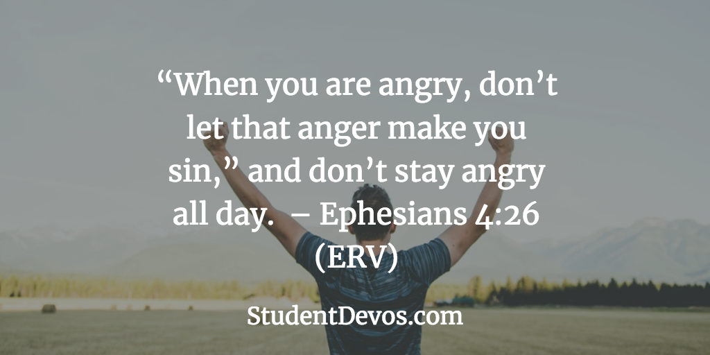 Teen Devotion on Handling Anger