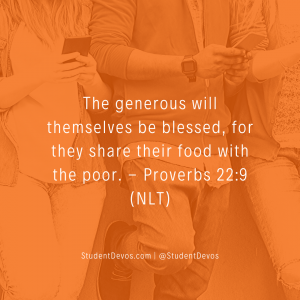 Teen Devotion on Being Generous