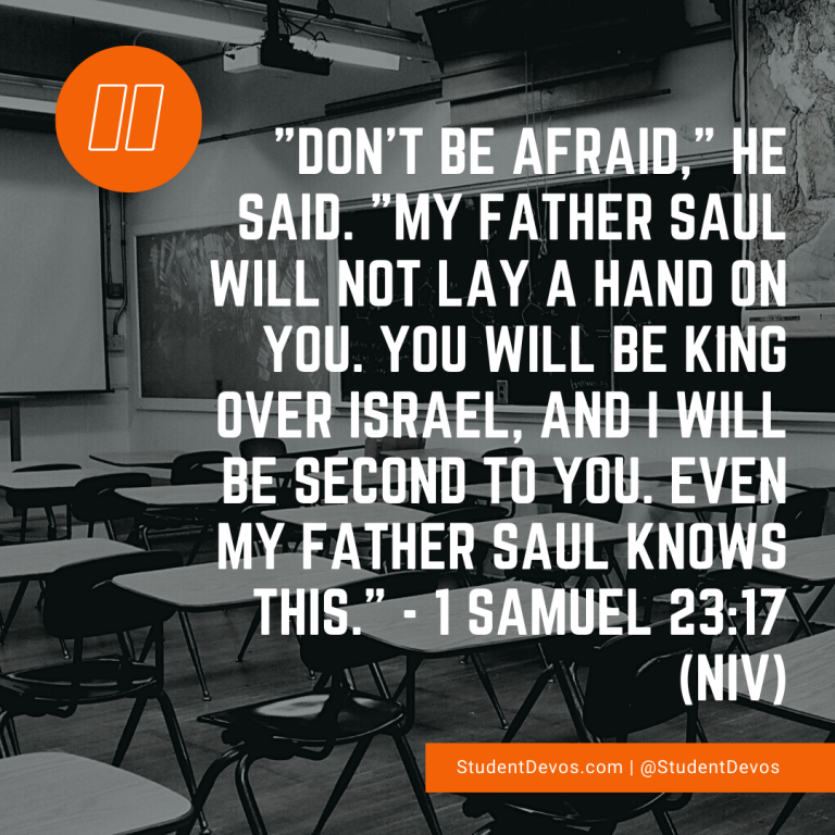 Daily Bible Verse and Devotion 1 Samuel 2317 The Z