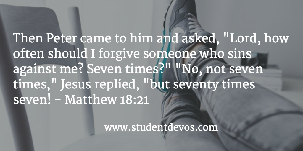 forgiveness – Devotions for Teenagers and Youth