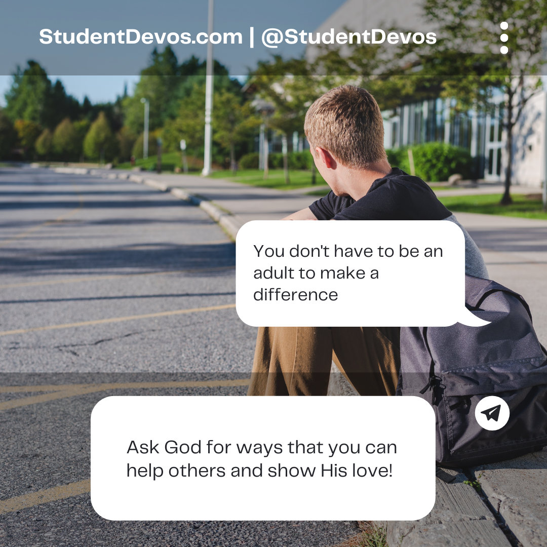 Teen devotion on making a difference