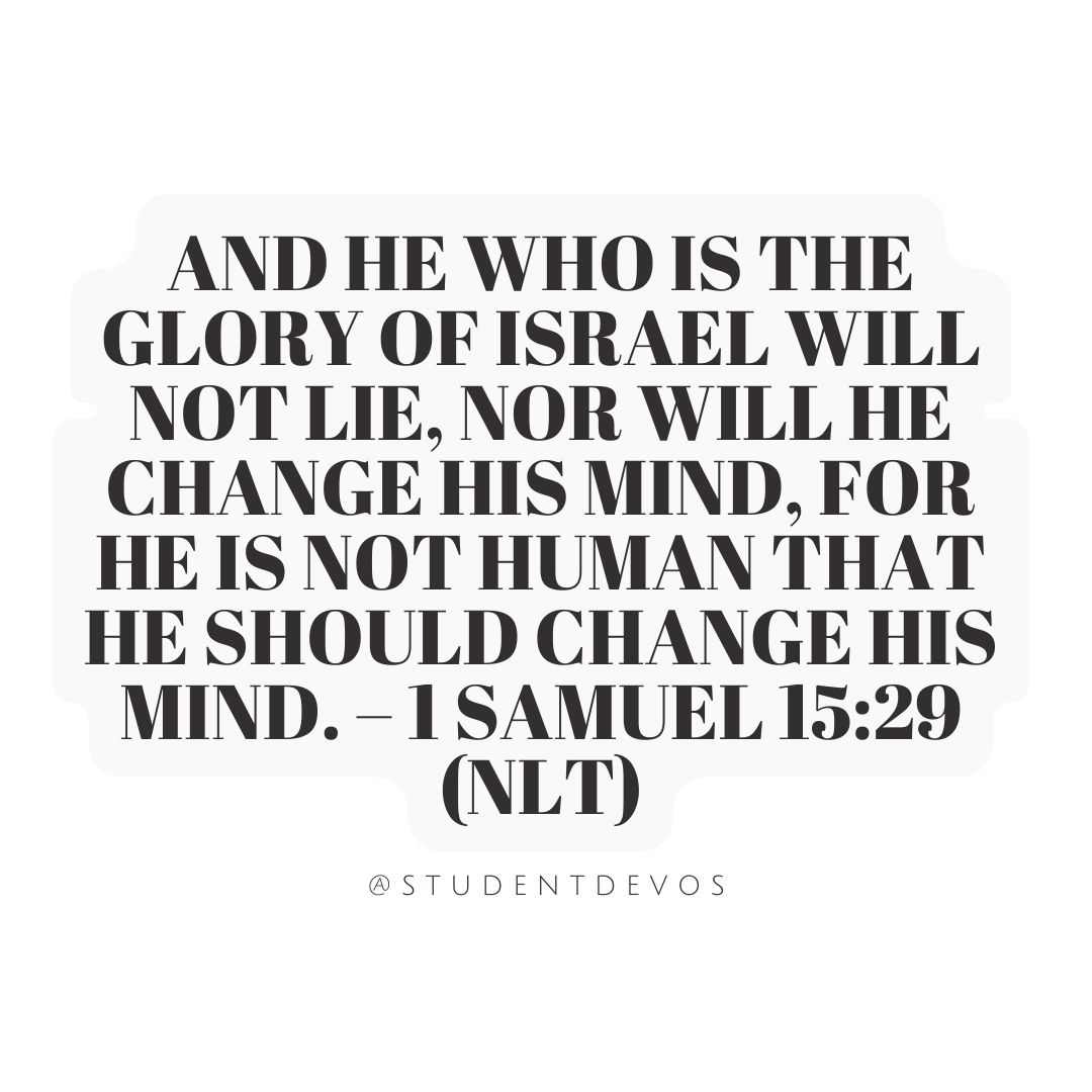 1 Samuel 15:29