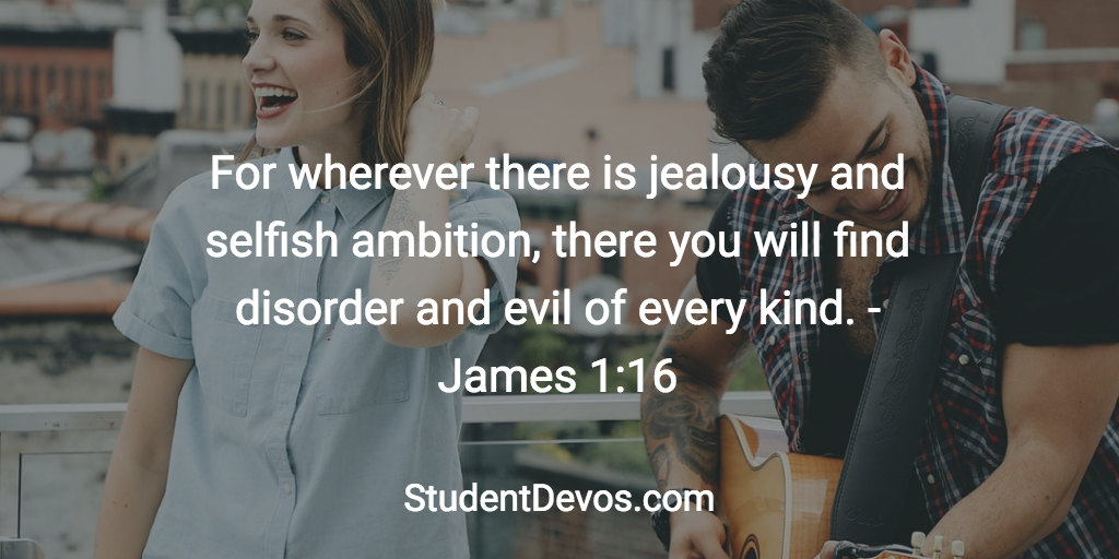 Daily Bible Verse and Devotion for Teens - Jealousy Comparison