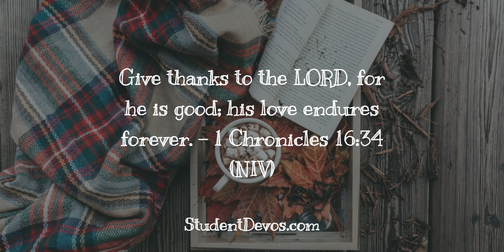 Teen Devotion on thankfulness