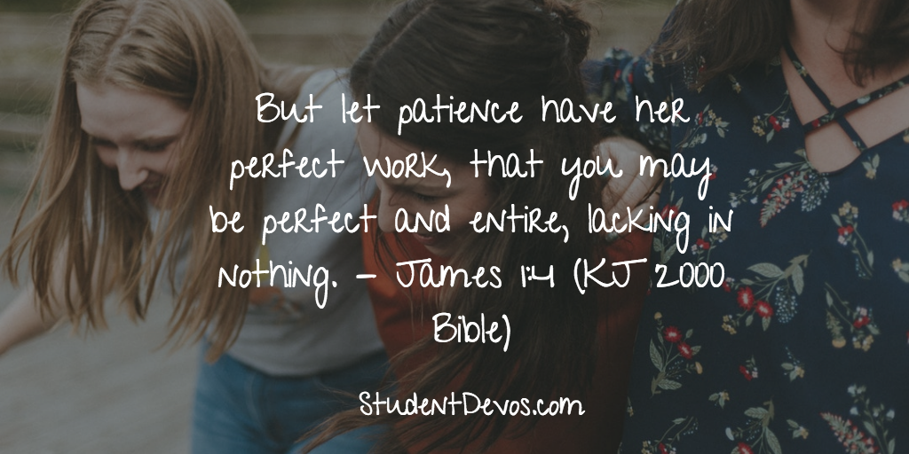 Daily Bible Verse and devotion on patience