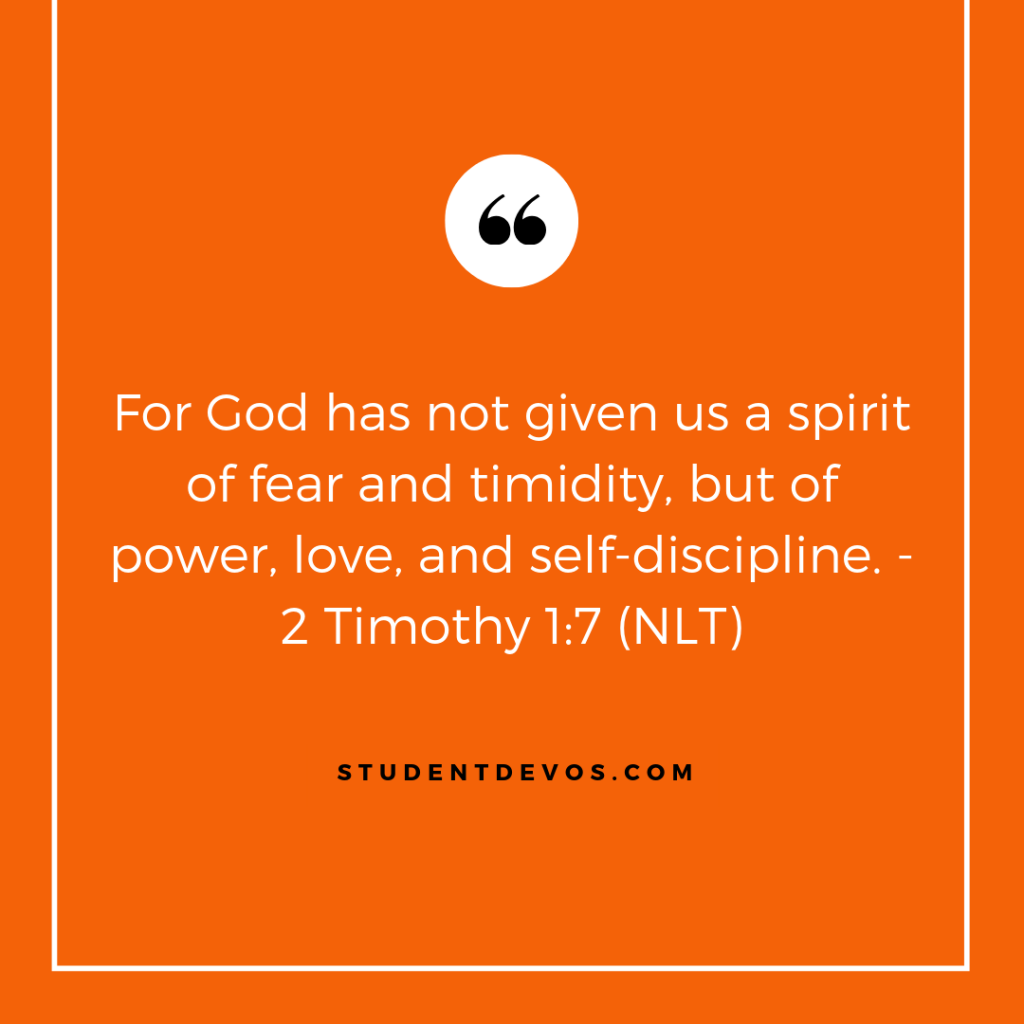 Daily Bible Verse and Devotion on Fear