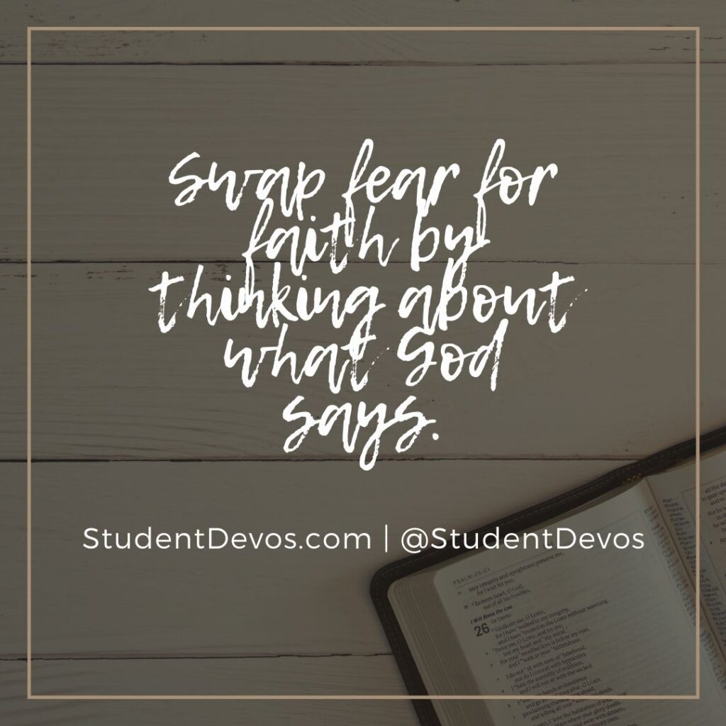 bible verse on fear and faith