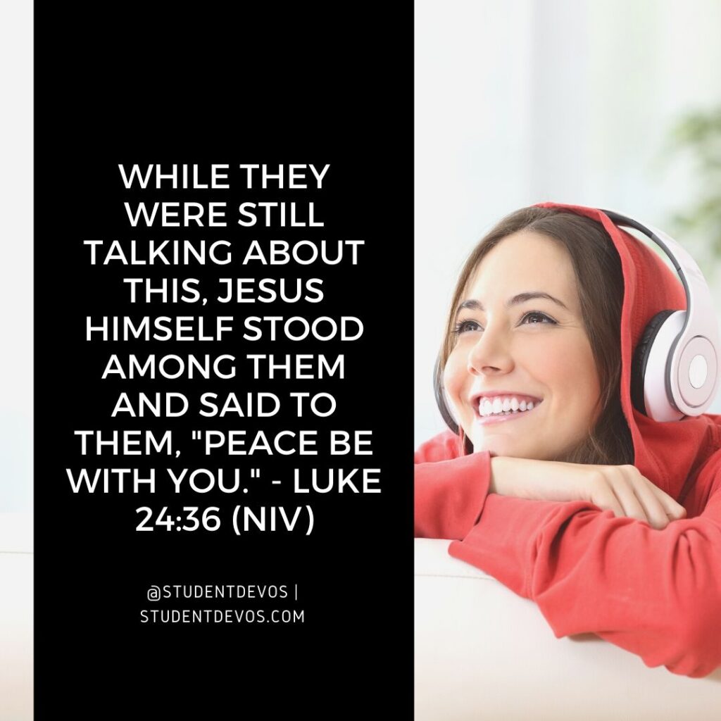 Teen Devotion and Bible Verse on Peace