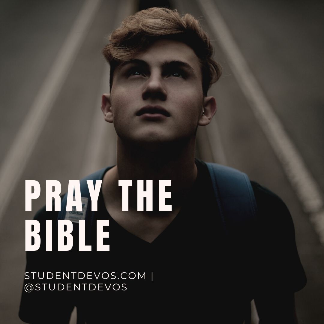 Teen Devotion on praying the Bible