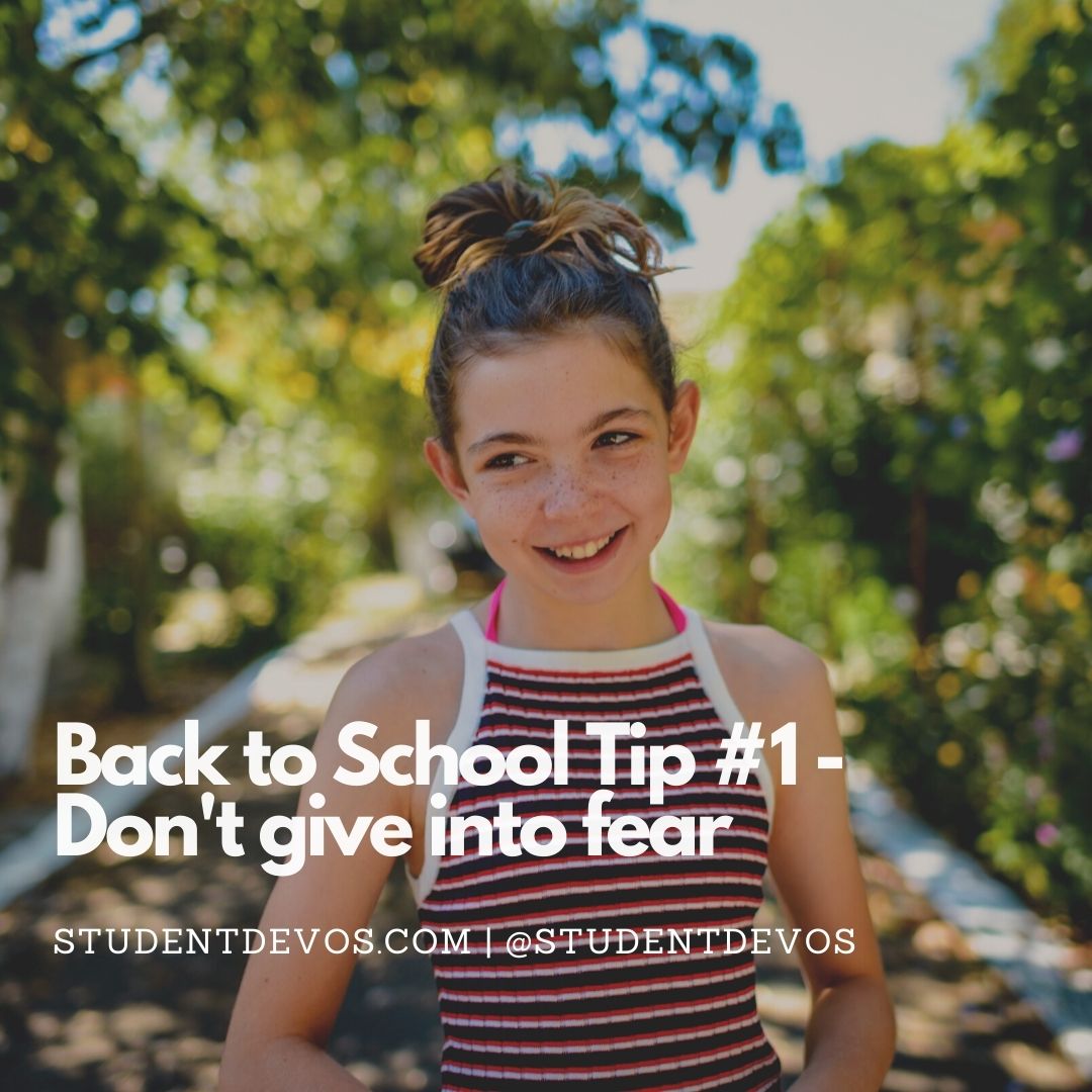 Back To School Don't Give in to fear