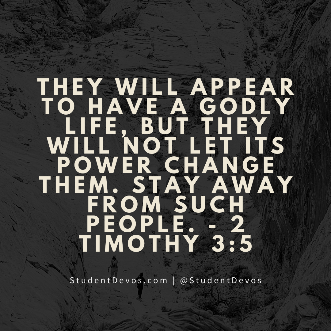 Teen Devotion 2 Timothy 3:5