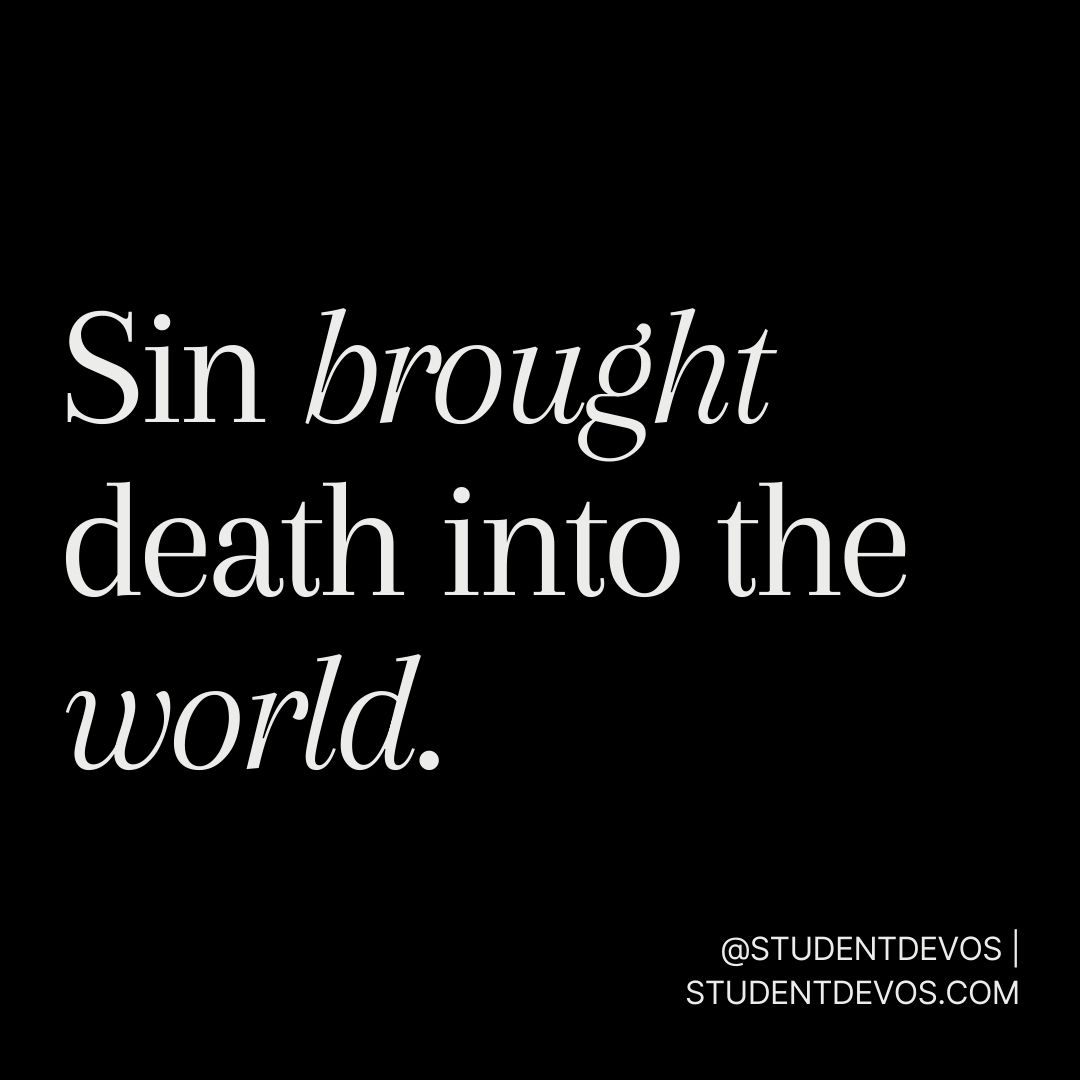 Image for teen devotion sin brought death into the world
