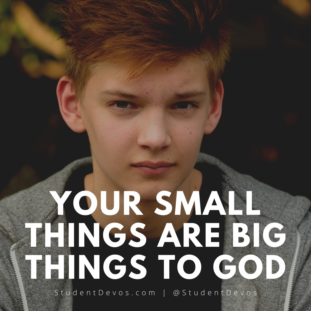 Teen Devotion on Small things being big things to God Icon
