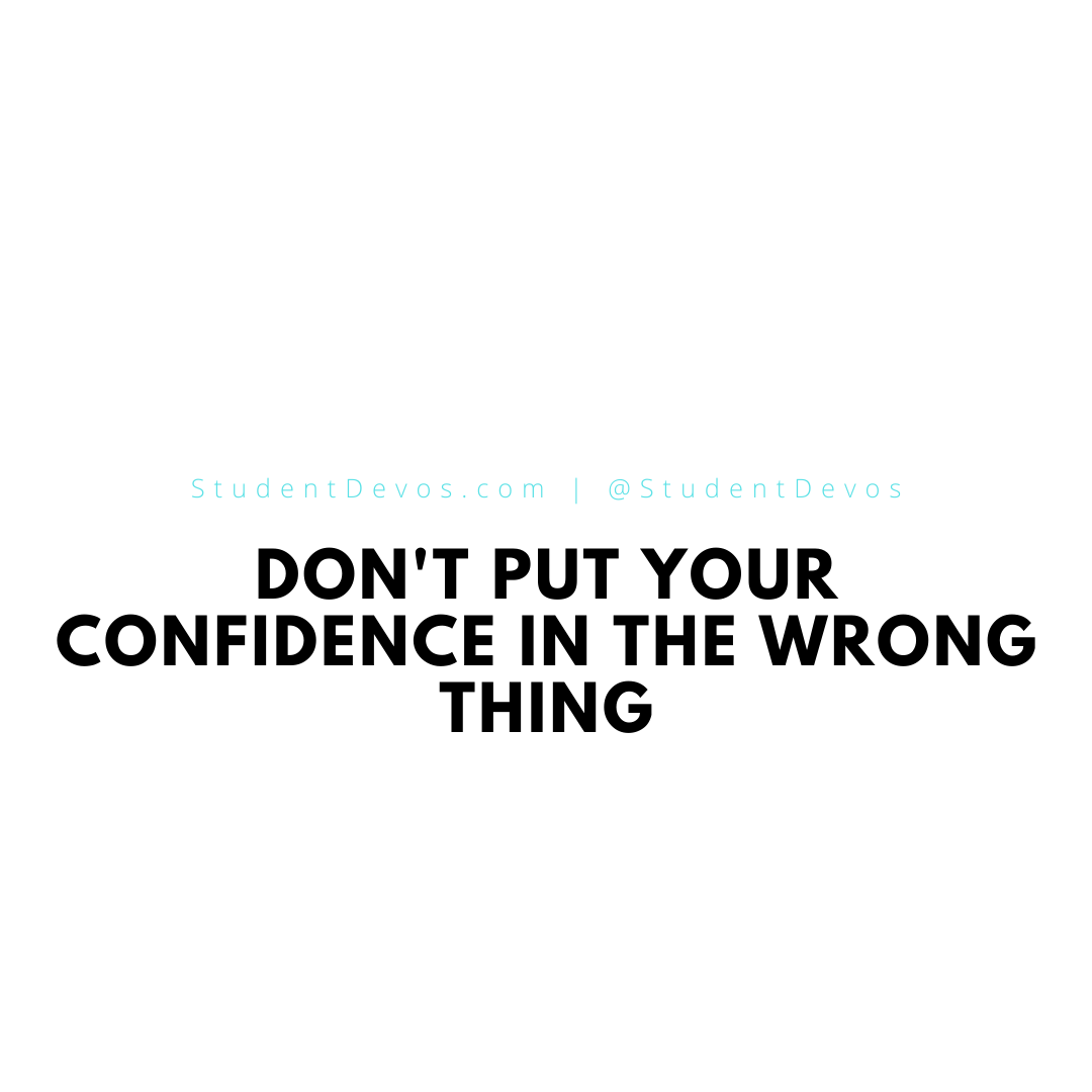 Don't Put Your Confidence in the Wrong Thing