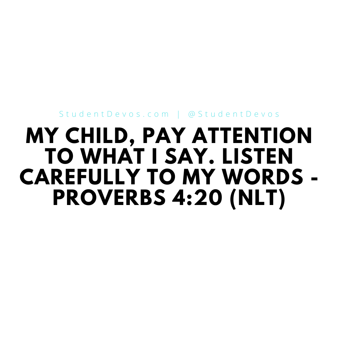 Proverbs 4:20 scripture