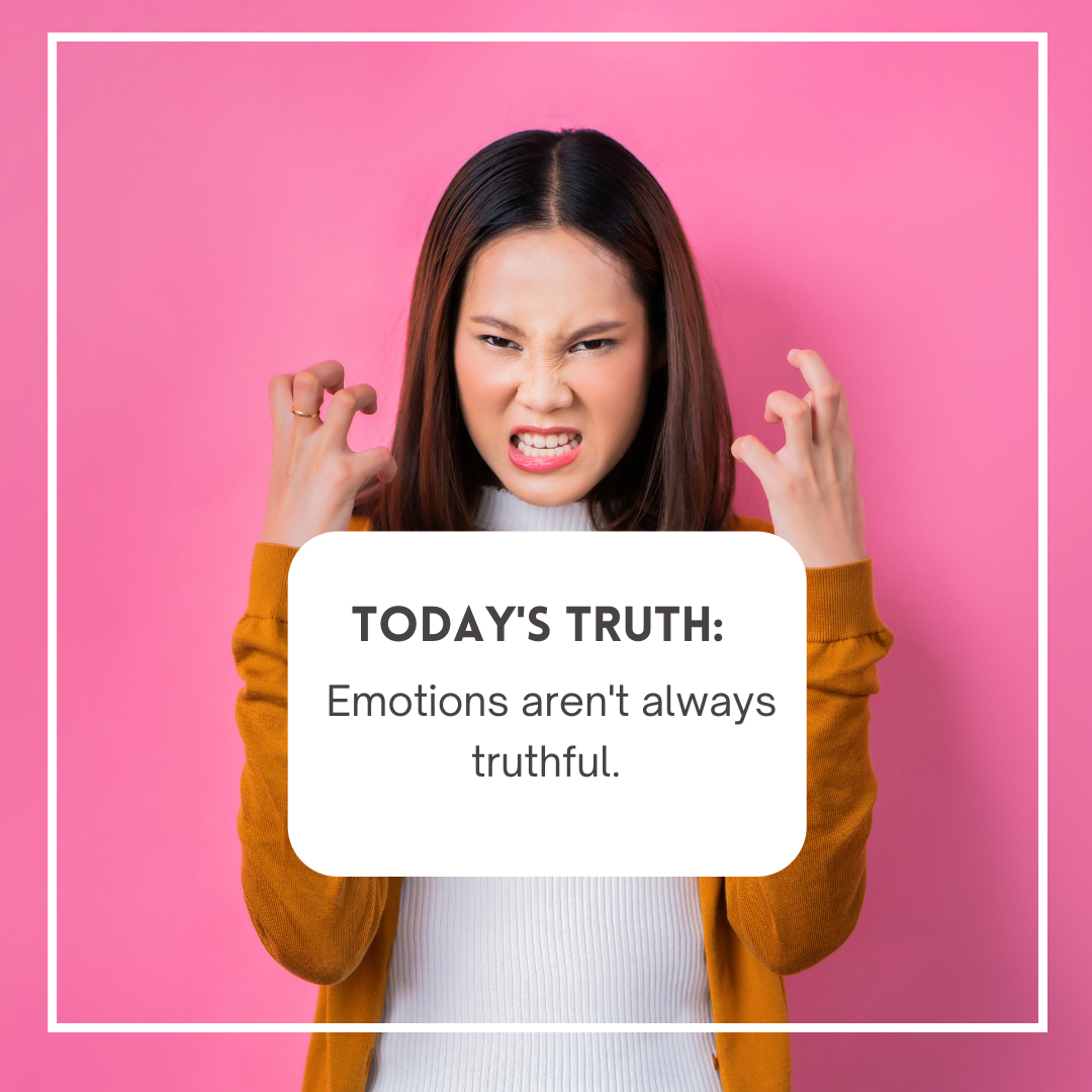 Emotions aren't always truthful
