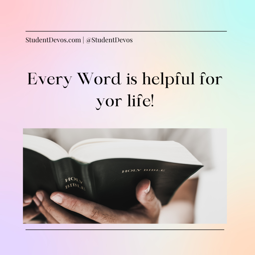 Every word matters