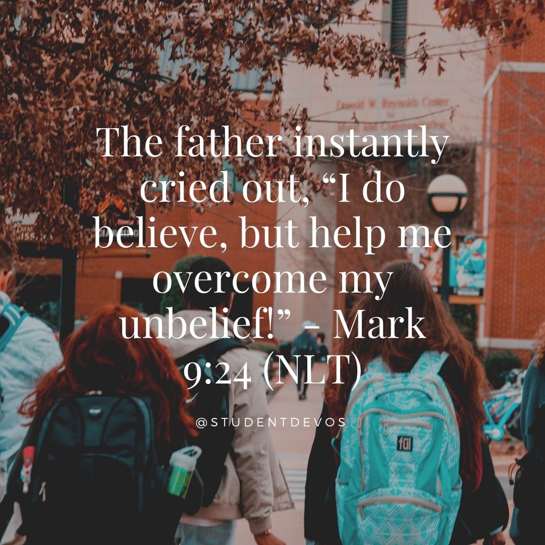Teen Devotion - Mark 9:24