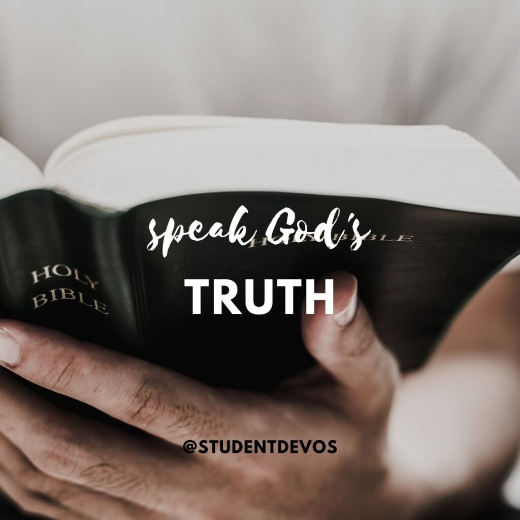 speak God's truth