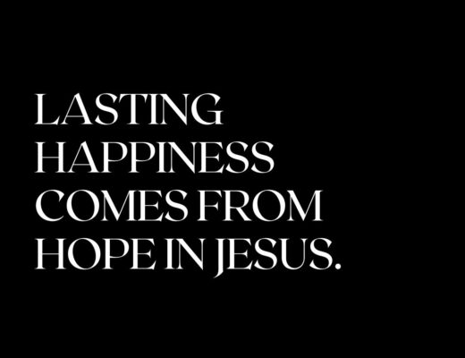 Happiness hope in Jesus