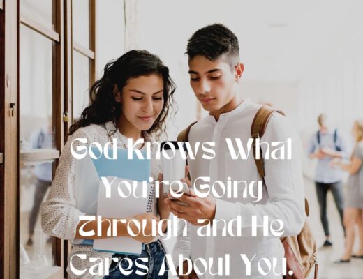 God cares about what you're going through
